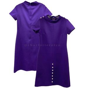 MCM vtg Purple Shift Dress